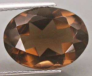 Piedra preciosa de cuarzo ahumado natural de calidad perfecta de 5,88 ct