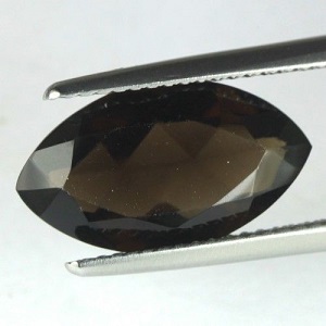 Hermosa piedra preciosa de cuarzo ahumado natural de 4,16 ct