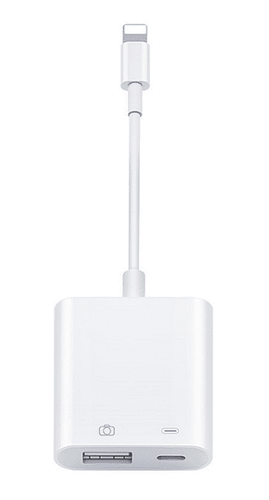 SiGN Lightning & USB Kamera Adapter 5V, 1A - Vit - 2