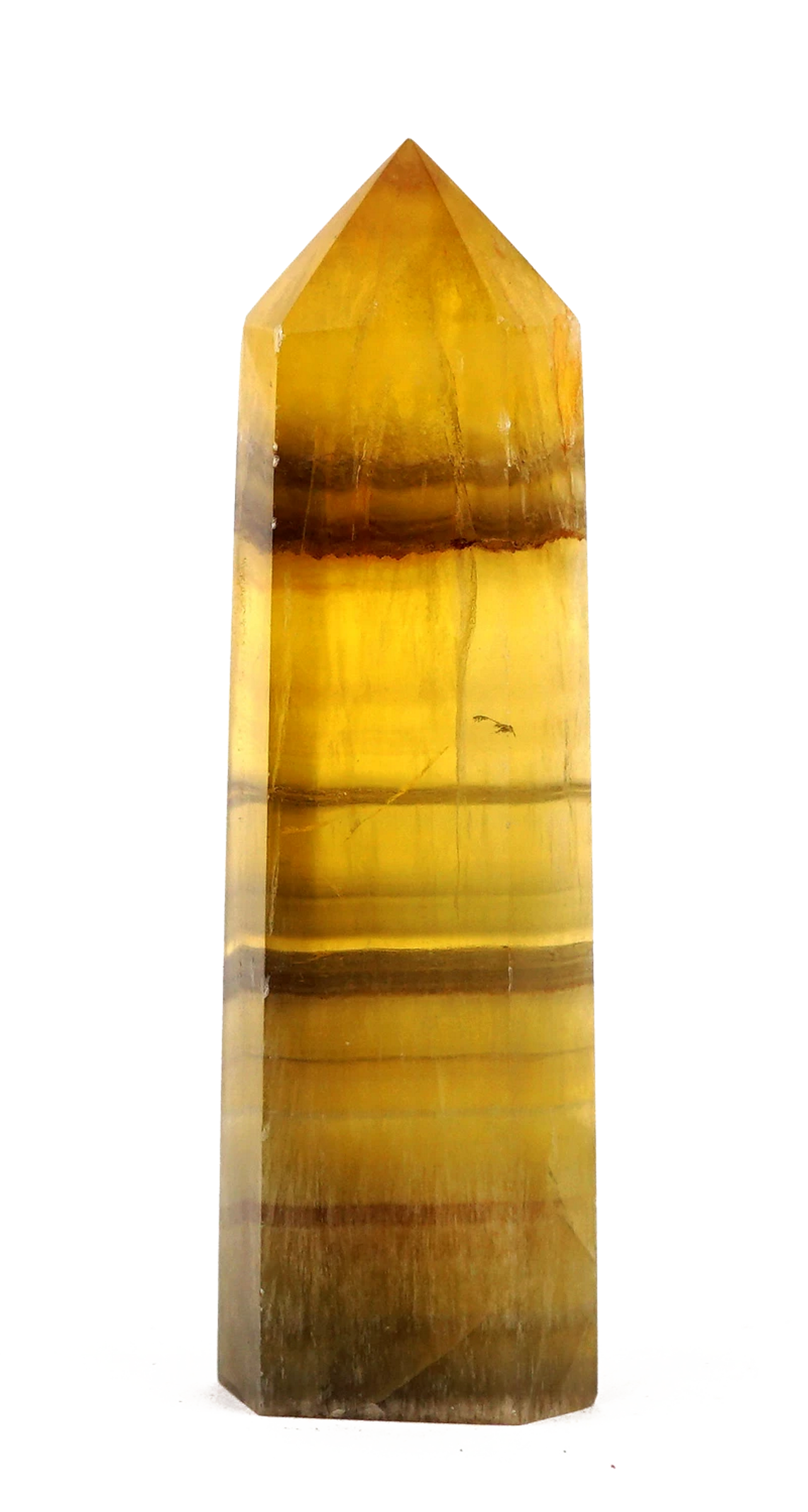 Fluorit Spets/Torn - Gul/Brun/Lila - 2