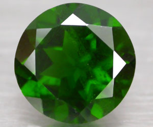 2,02 ct grande 7,9 mm redondo lujoso diópsido de cromo ruso natural