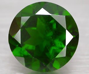 2,02 ct grande 7,9 mm redondo lujoso diópsido de cromo ruso natural