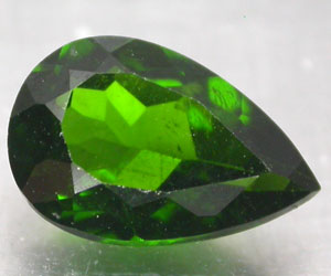 Diópsido de cromo ruso genuino raro natural de lujo de 1,21 ct - 3