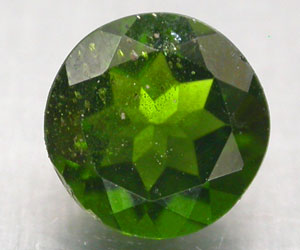 1,40 ct lujoso diópsido de cromo ruso auténtico redondo de 7,1 mm