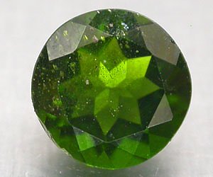 1,40 ct lujoso diópsido de cromo ruso auténtico redondo de 7,1 mm