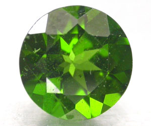 Diopsido de cromo ruso natural genuino redondo de 6,7 mm de lujo de 1,04 quilates - 3