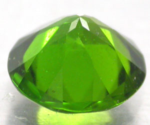 Diopsido de cromo ruso natural genuino redondo de 6,7 mm de lujo de 1,04 quilates - 2