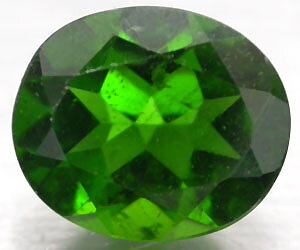 Diópsido de cromo ruso genuino raro natural de lujo de 1,08 ct