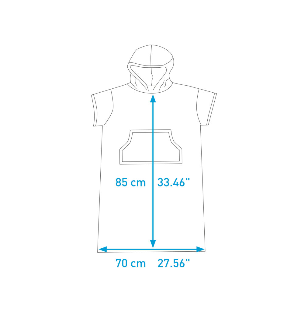 Surflogic junior poncho cyan and pink - 3