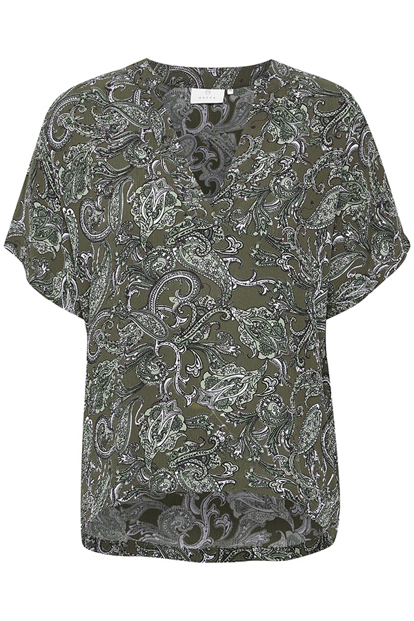 Kaffe - Evity Amber Blouse Green Paisley Print