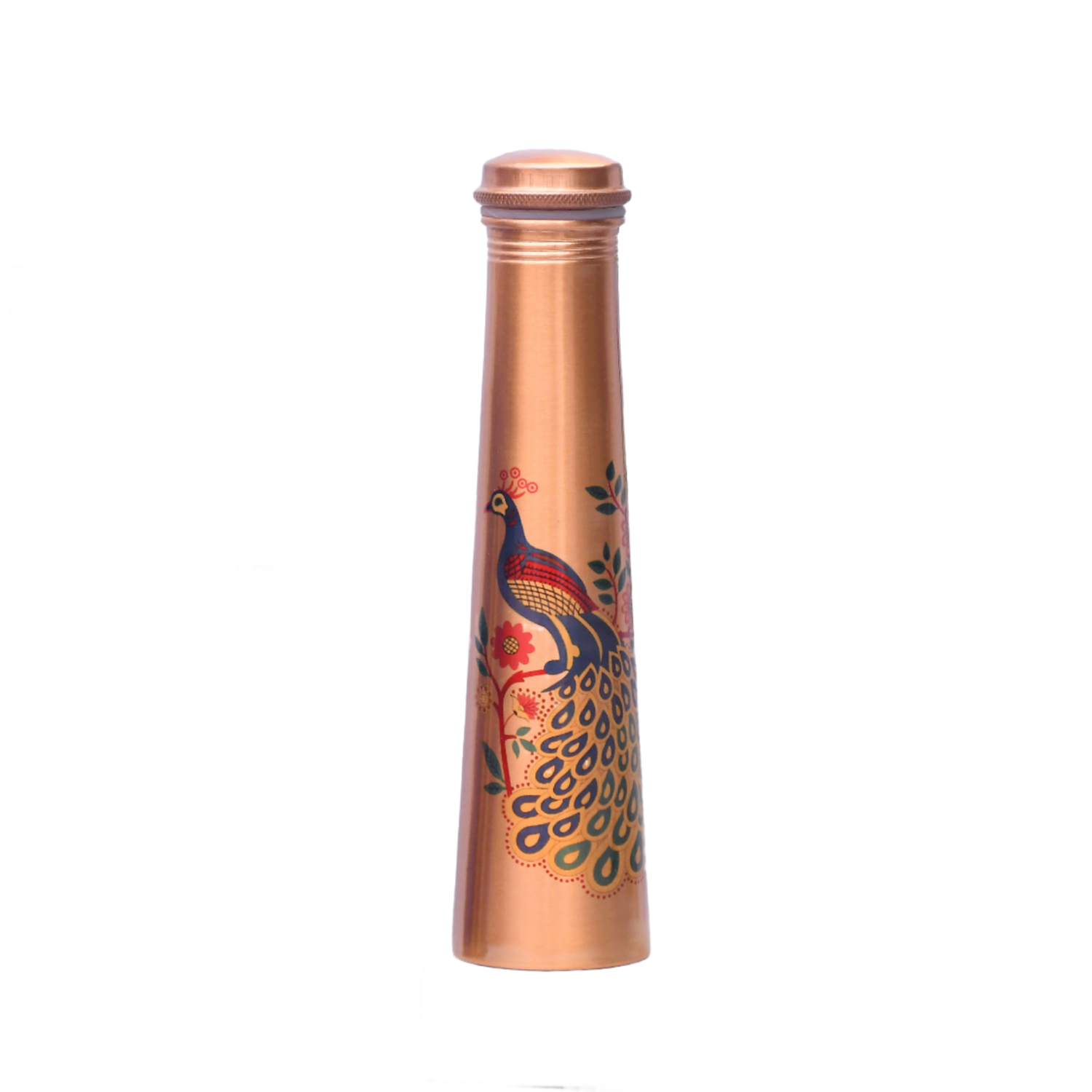 Kopparflaska  750 ml Påfågel