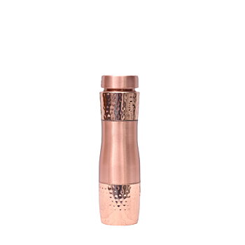 Flaska (kurvformad) av koppar 950 ml Halvt hamrad