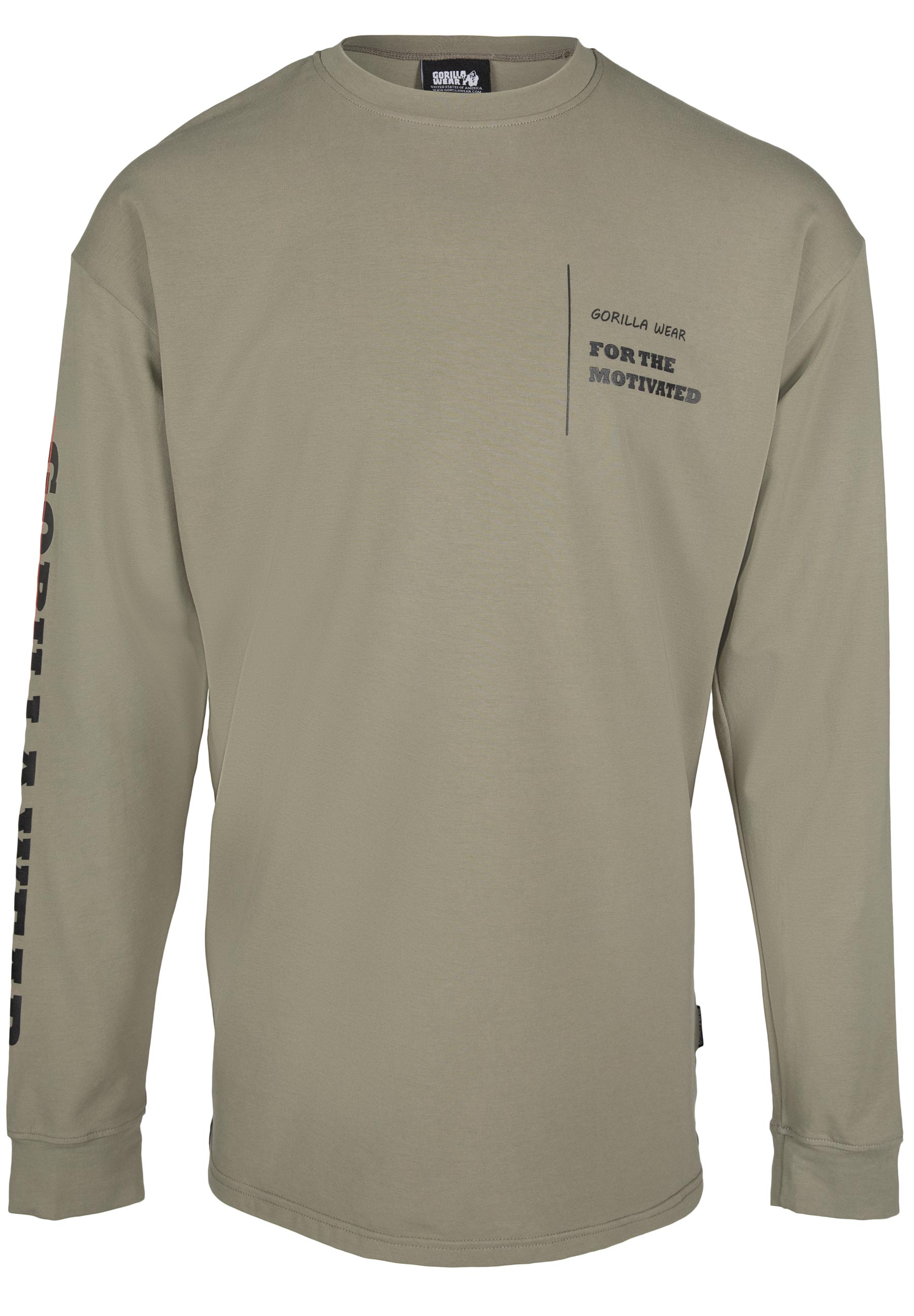 Boise Oversized Long Sleeve, army green - 4