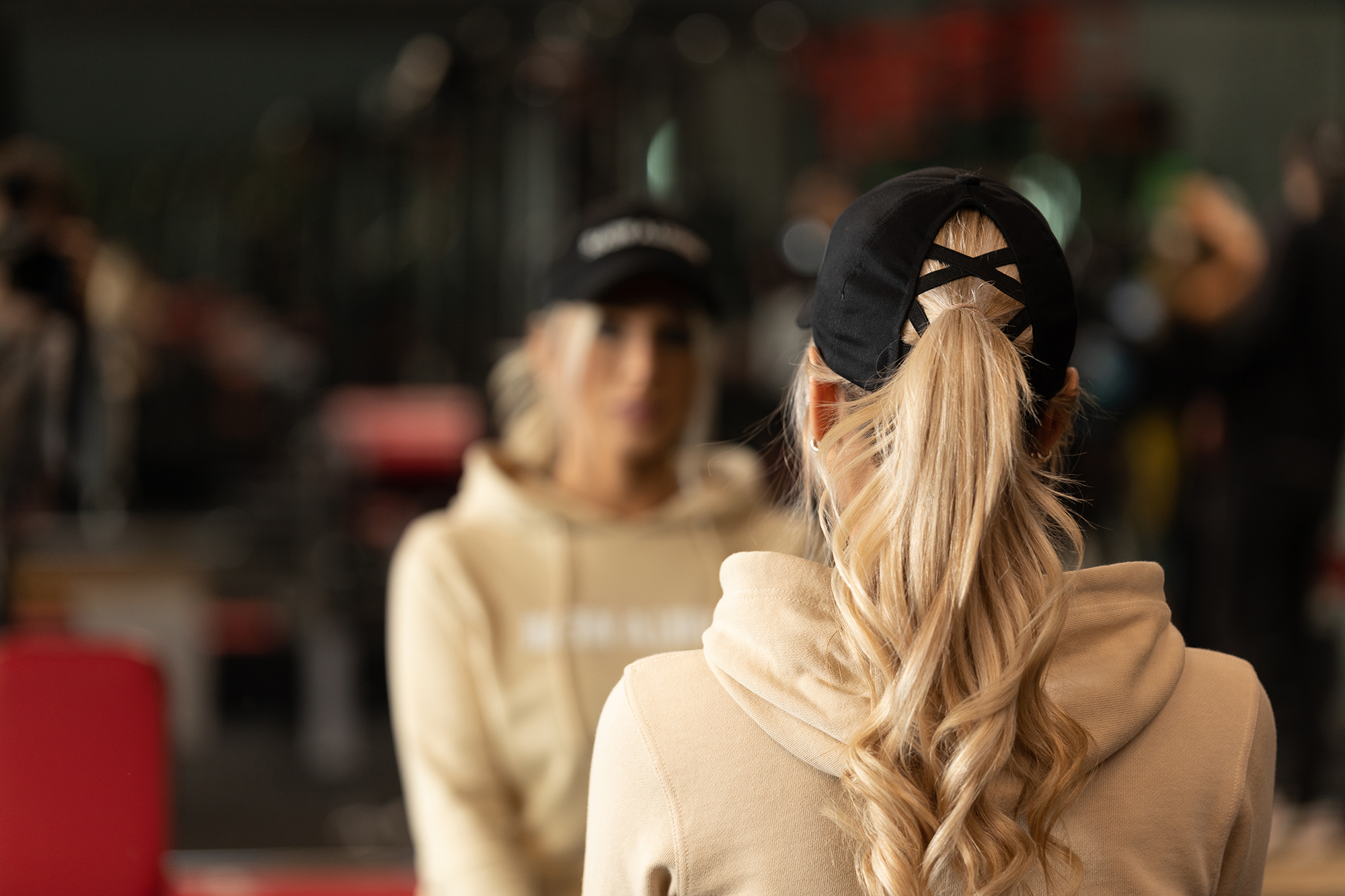 Sharon Ponytail Cap, white/black - 11