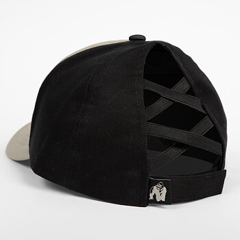 Sharon Ponytail Cap, beige/black