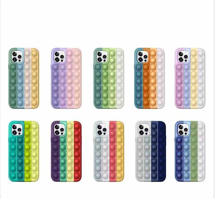 iPhone 12 / iPhone 12 Pro Skal - Pop it Fidget Multicolor