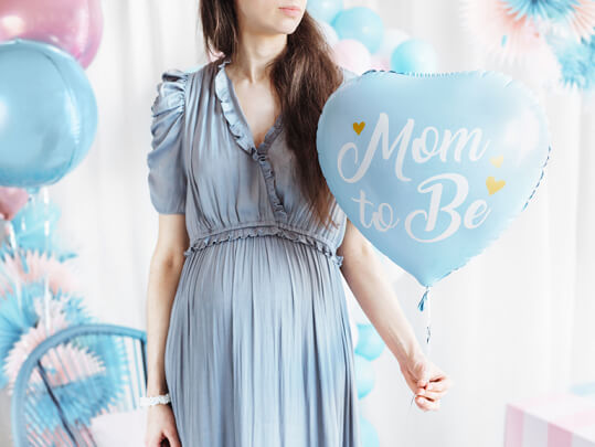 FOLIEBALLONG | "Mom to be" | Blå