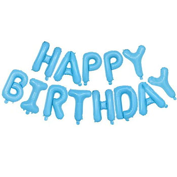 BALLONGGIRLANG | HAPPY BIRTHDAY | Blå