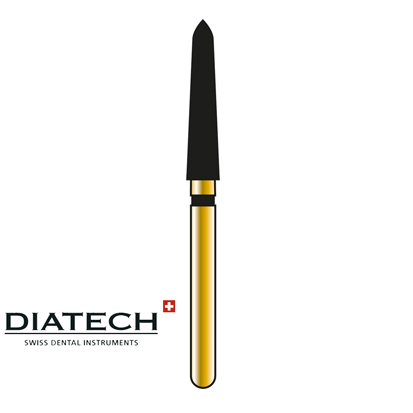 DIATECH® Cylinder with Pointed Taper Gold 879K / 299, 5st. 