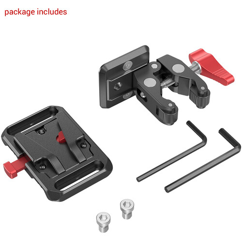 SmallRig Mini V-Lock Battery Plate 2989 with Claw-Shaped Clamp 2989 - 3
