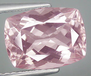 Morganita natural genuina grande de 3,34 ct (esmeralda rosa)