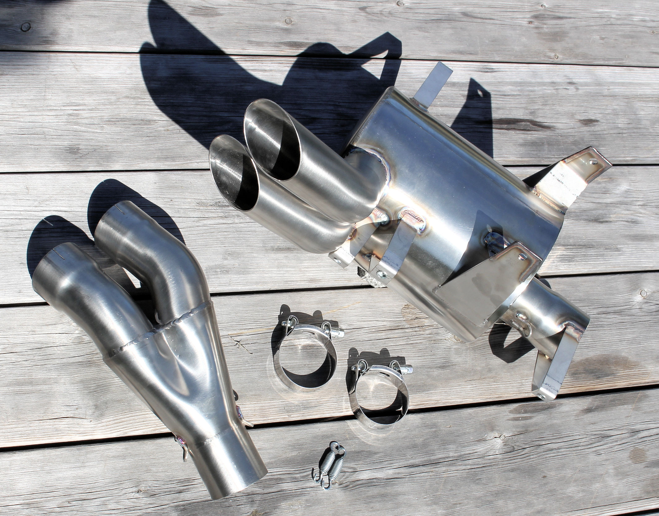 APH (Alan Hawkes) by NCCR Slip-on DUAL EXIT exhaust EBR 1190 RX/SX - 7