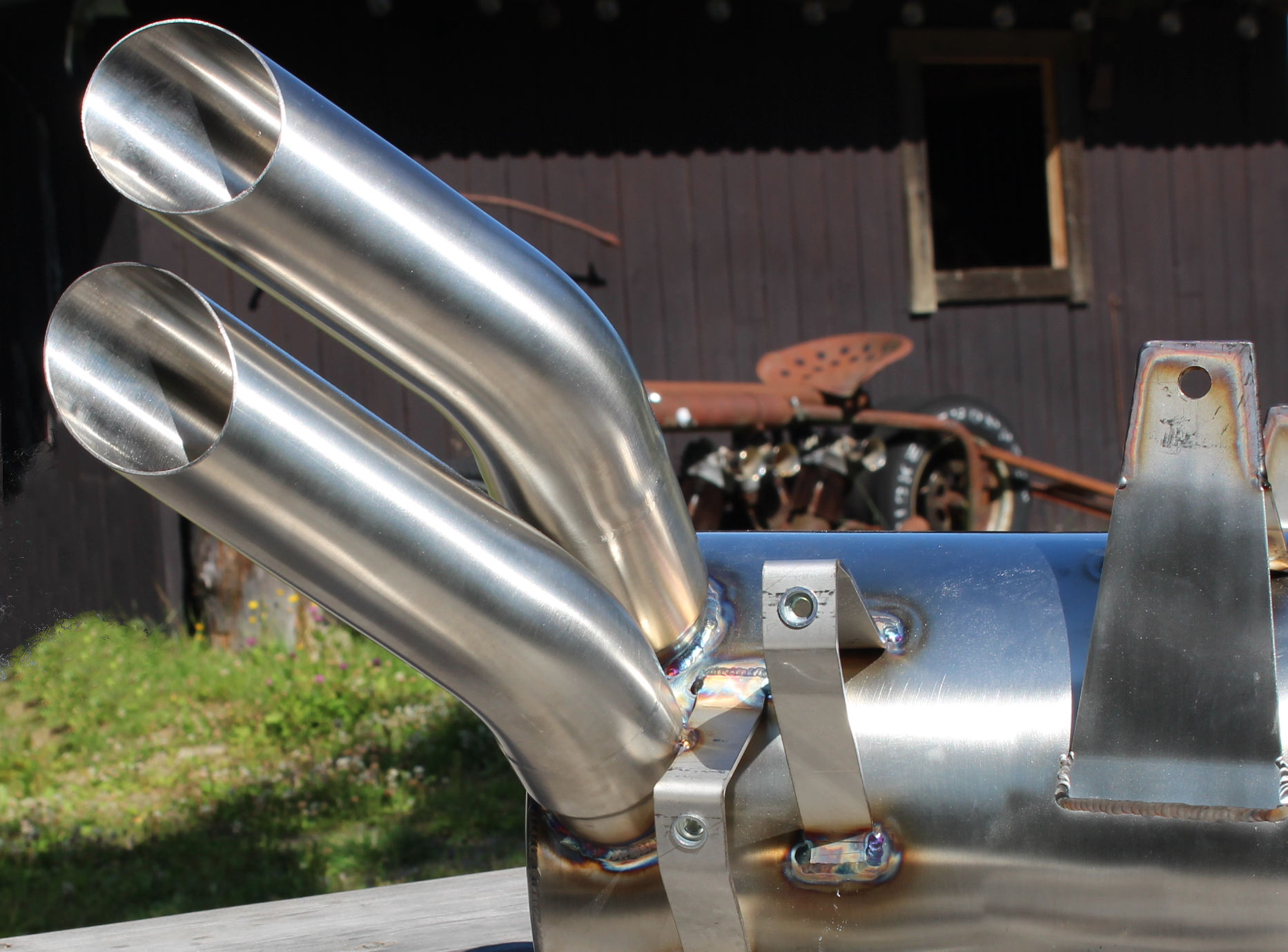 APH (Alan Hawkes) by NCCR Slip-on DUAL EXIT exhaust EBR 1190 RX/SX - 6