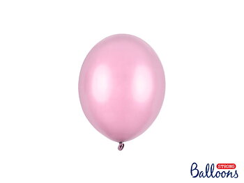 MINIBALLONGER | 10-pack | Godis rosa metallic