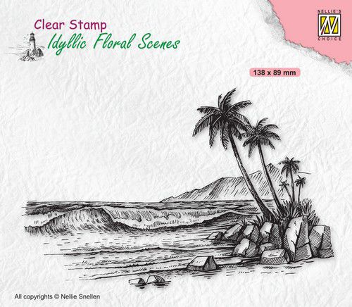 Nellies Choice - Clearstamp - Idyllic Floral - Tropische kust