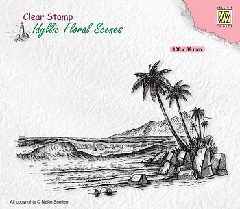 Nellies Choice - Clearstamp - Idyllic Floral - Tropische kust