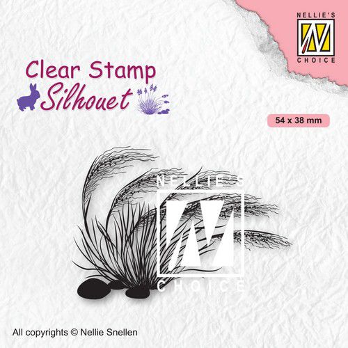 Nellies Choice - Clearstamp - Silhouette Bloeiend gras