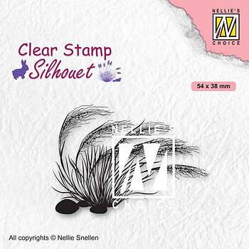 Nellies Choice - Clearstamp - Silhouette Bloeiend gras