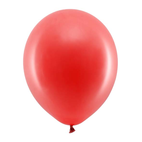 BALLONGER | 10-pack | Röd pastell