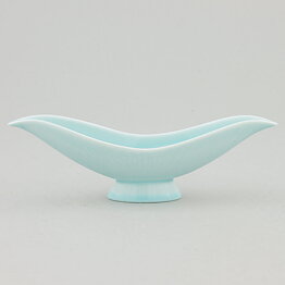 Gunnar Nylund (Paranta 1954) Blue Bowl with Wave Relief 17 cm