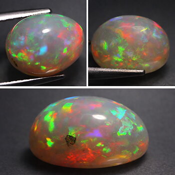 Piedra preciosa de ópalo natural genuina enorme completamente única de 6.71 ct