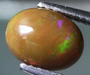 Piedra preciosa de ópalo australiano genuino de lujo único de 1,38 quilates