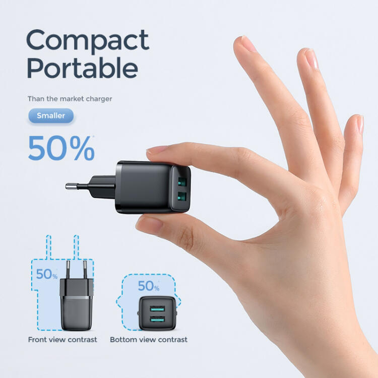 SiGN Mini Snabbladdare Dual USB, 2.4A - Vit - 5