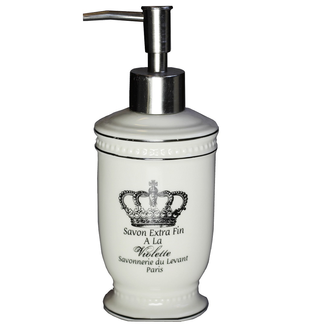 Tvålpump Savons Provence vit shabby chic lantlig stil fransk lantstil