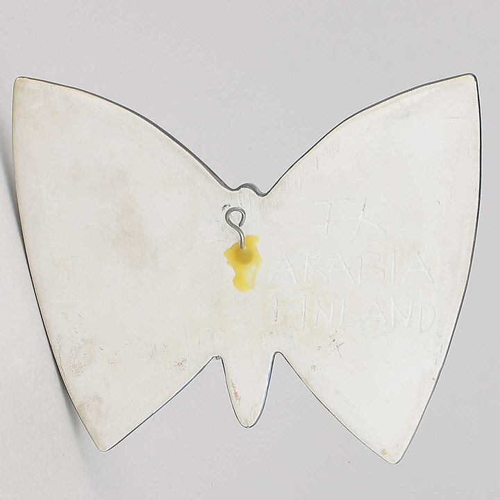 Taisto Kaasinen (Arabia 1960s) Colorful Butterfly Wall Plaque 19 cm