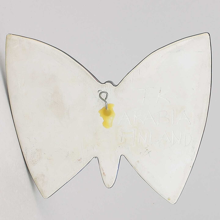 タイスト・カーシネン Arabia社   バタフライ 陶板 　19cm  1960年代