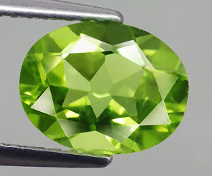 Piedra preciosa de peridoto genuino de alta calidad de gran lujo de 2,09 ct - 2