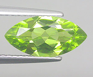 Piedra preciosa de peridoto genuino de alta calidad de 1,64 ct