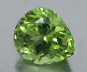 Piedra preciosa de peridoto genuino en forma de gota de lujo de 1,34 quilates - 3