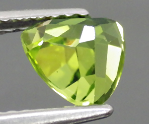 0,98 ct Brillante hermosa piedra preciosa de peridoto genuino trillante - 2