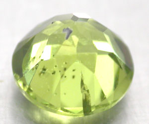 Piedra preciosa de peridoto natural redonda magníficamente hermosa de 1,46 ct de 6,9 ​​mm - 2