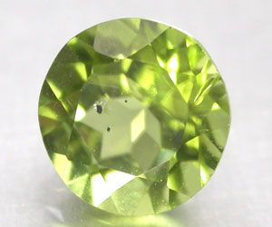 Piedra preciosa de peridoto natural redonda magníficamente hermosa de 1,46 ct de 6,9 ​​mm - 3