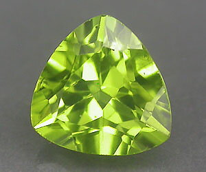 Piedra preciosa de peridoto natural hermosa y lujosa de 1,38 ct