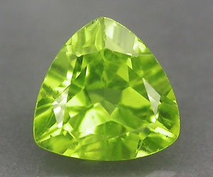 1,35 ct muy hermosa trillón de piedras preciosas de peridoto natural - 3