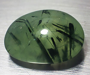Prehnita de rutilo natural única muy grande de 15,00 ct - 2