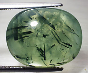 Prehnita de rutilo natural única muy grande de 15,00 ct